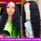 Парик из волос Celie с глубокой волной, фронтальный парик с HD кружевом, передний парик, длинный 30 дюймов, фронтальный парик на сетке, плотность 250, глубокие вьющиеся 360 парики на сетке