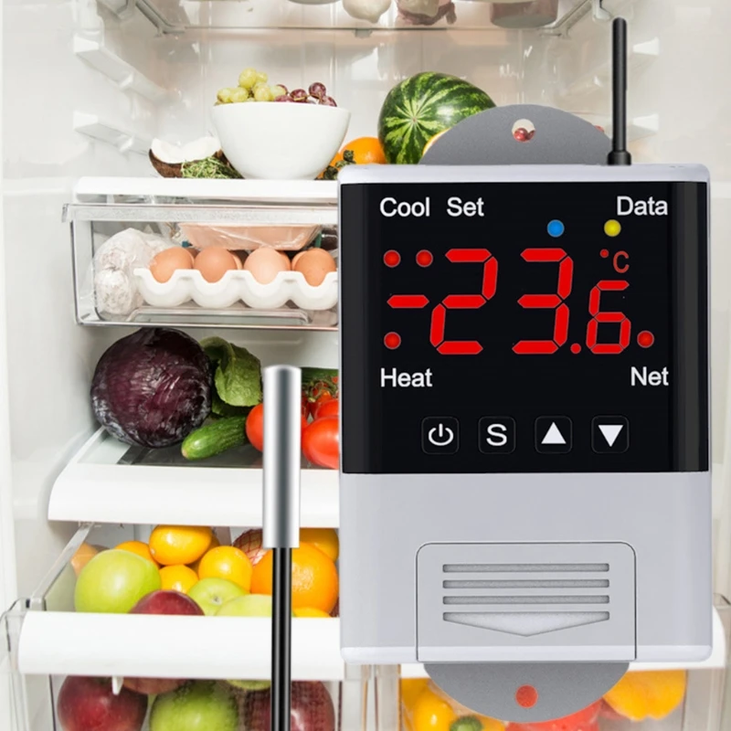 

AC 110-230V WIFI Temperature Controller Digital Thermostat Phone Remote Control X4YE