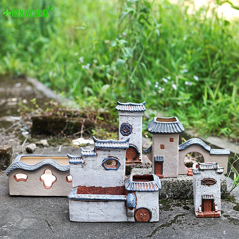 Суккуленты керамический горшок для садоводства гостиной дома модель цветочный