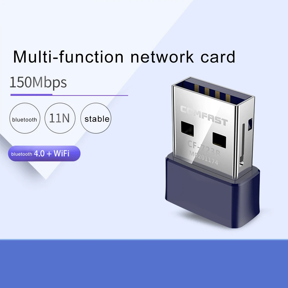 USB Wifi Bluetooth 4 0 адаптер 2 в 1 150 Мбит/с | Компьютеры и офис