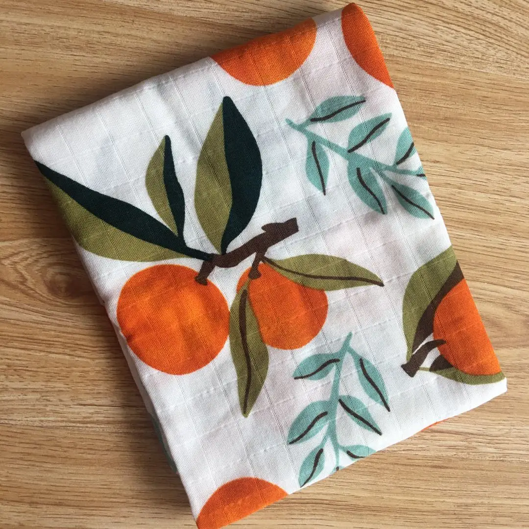 Бамбуковая муслиновая пеленка для новорожденных квадратные пайетки 60*60 см |