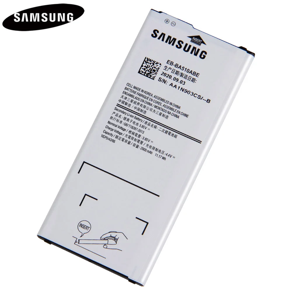 Original Battery EB-BA510ABE EB-BA510ABA for Samsung Galaxy A5 2015 A5 2016 EB-BA520ABE A5 2017 SM-A520F A5 2018 SM-A510F A5100