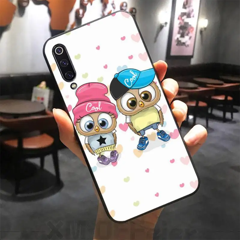 

Baby Cute Owl Lover Cartoon Candy Luxury Unique Phone Cover for xiaomi mi 8 9 8SE 9SE 8Lite mix2 2S max2 3 Pocophone F1