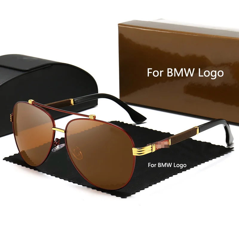 Men's Sunglasses Anti-UV Fashion Polarized With Cars BMW Logo Multi-Color Oval Lens Safety Essential For Outdoor Sports Glare |