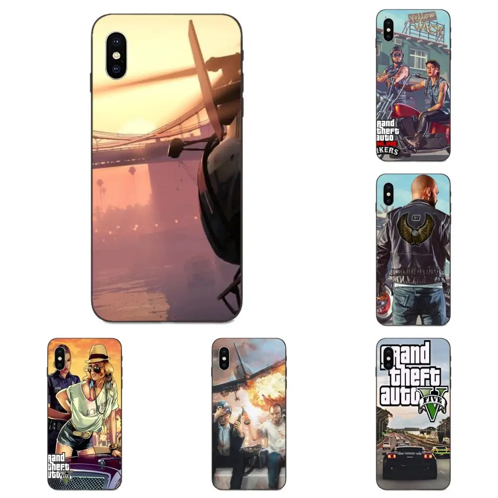 Мягкие чехлы для Apple iPhone 4 4S 5 5S SE 6 6S 7 8 11 Plus X XS Max XR Pro Grand Theft Auto Gta V