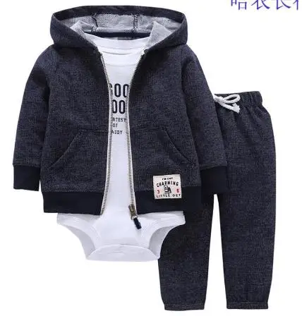 Детский цельный комплект куртка на молнии с длинным рукавом и капюшоном +