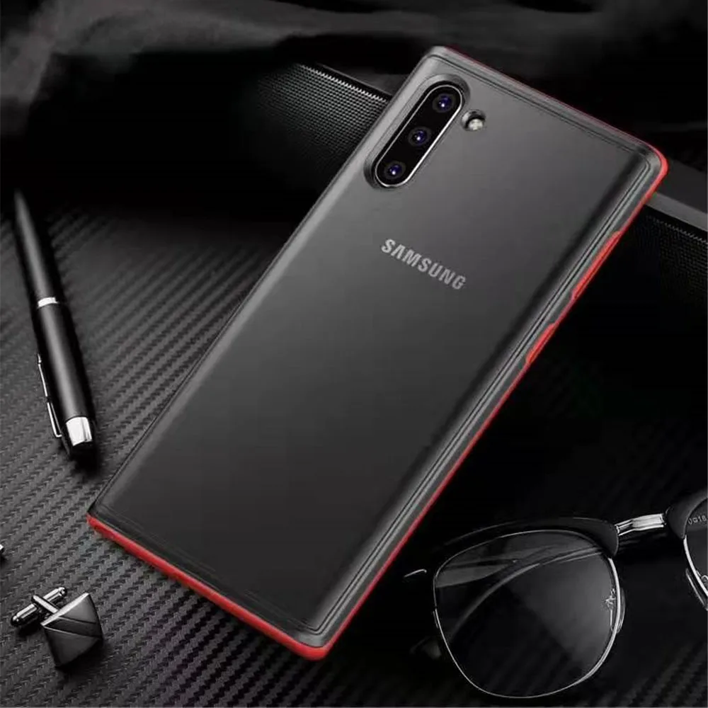 Чехол для телефона samsung Galaxy Note 10 чехол Pro Plus 5G Роскошный Матовый Мягкий