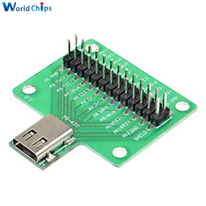 USB 3. 0 Type C кабель тестовая плата Женский штекер для DIP адаптера коннектор PCB