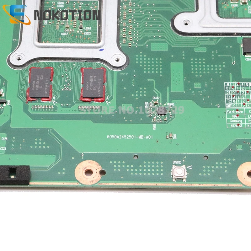 NOKOTION V000225190 V000225180 6050A2452501-MB-A01 для Toshiba Satellite C665 C650 Материнская плата ноутбука HM65 DDR3 GT315M GPU