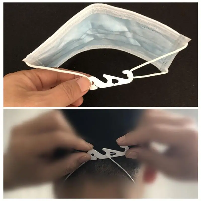 

20PCS Plastic Mask Extension Buckle Adjustable Mask Extension Hook Mask Rope Buckle Mask Accessories for Men Women