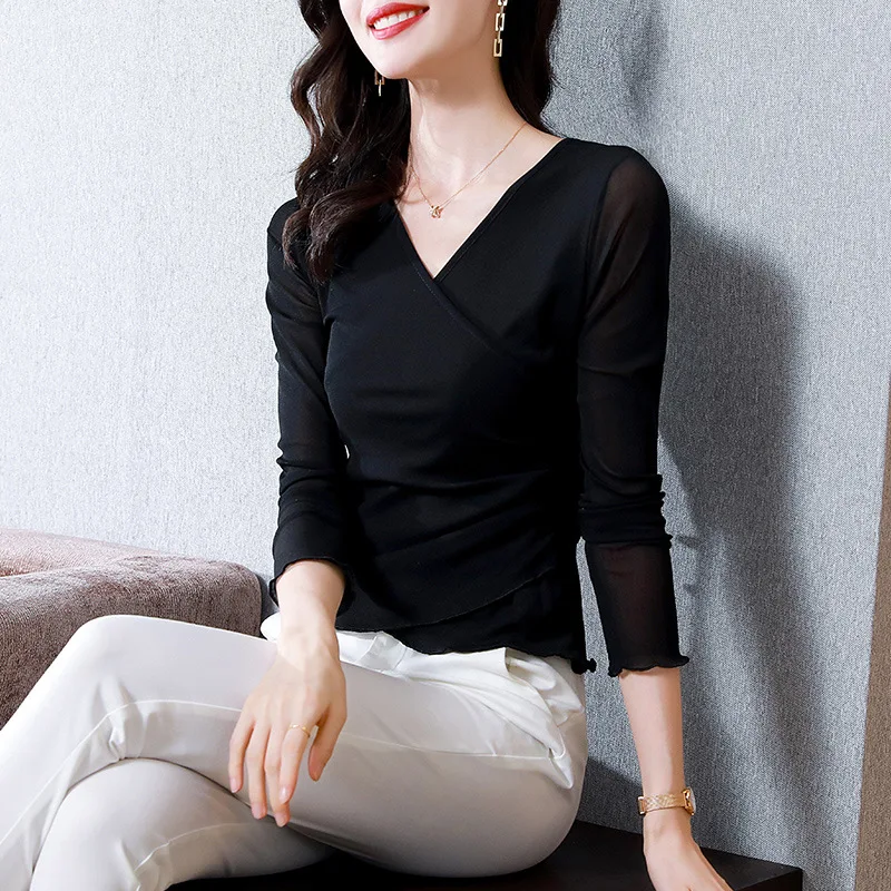 

Новая высококачественная Женская футболка для весны и осени