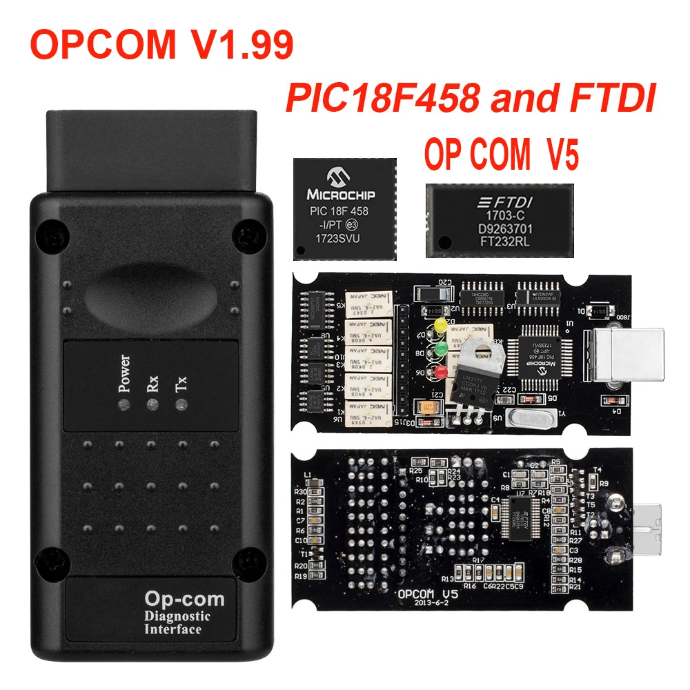 OPCOM V1.99 новейшая версия OBD2 CAN-BUS сканер для OPEL OP-Com прошивка Авто диагностический
