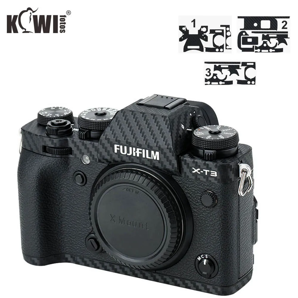 Чехол для Камеры Kiwi с защитой от царапин углеволоконная пленка Fujifilm X T3 XT3 3M