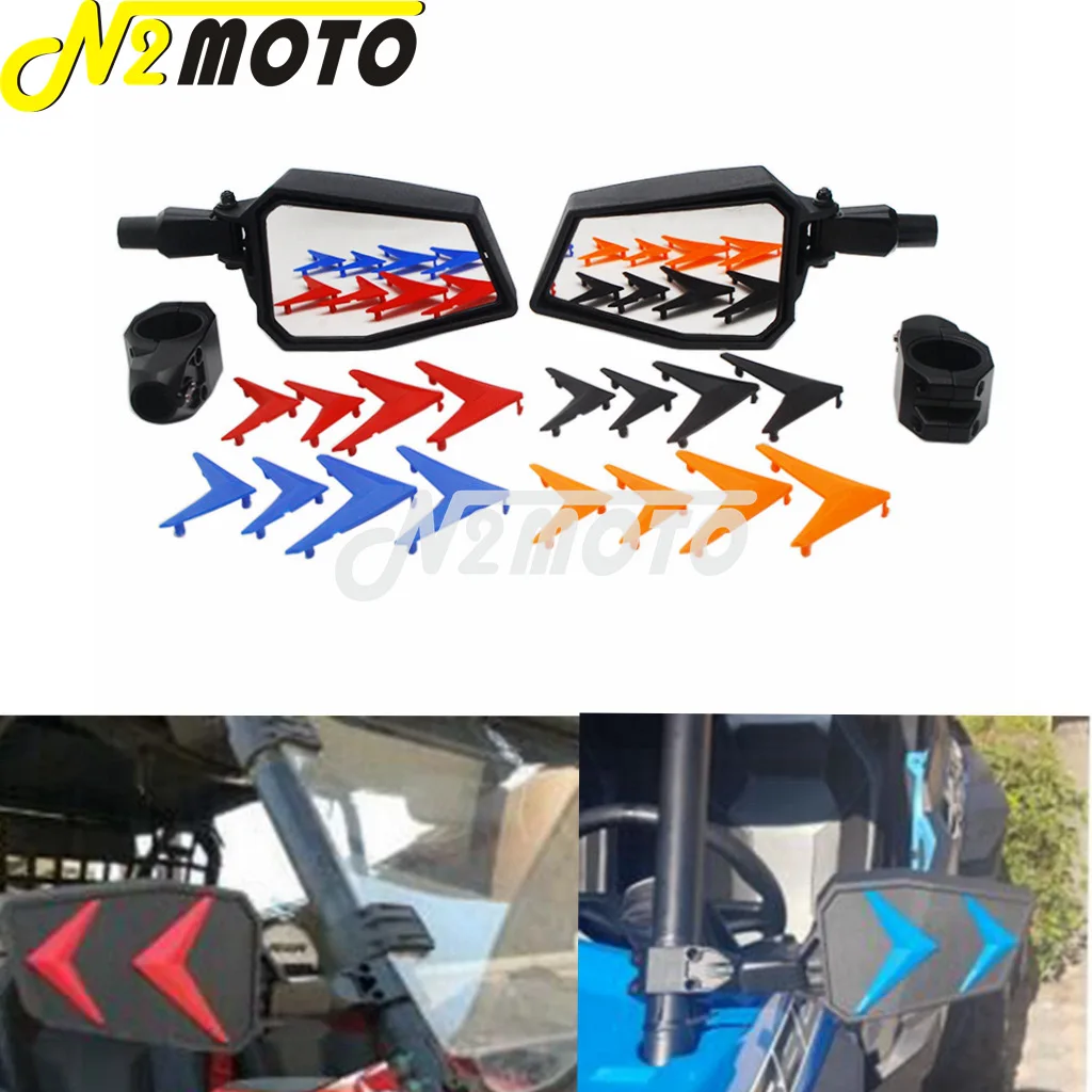 

Left Right Side Foldable Mirror 1.75" UTV Rearview Mirror For Polaris Ranger RZR 900 400 500 700 570 800 XP4 XP1000 Wide Mirror