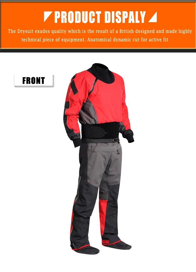 Сухой костюм Whitewater каяк Drysuit водонепроницаемый дождевик гоночный костюм для грязи ATV и UTV Rider деятельности Приключения Охота Рыбалка