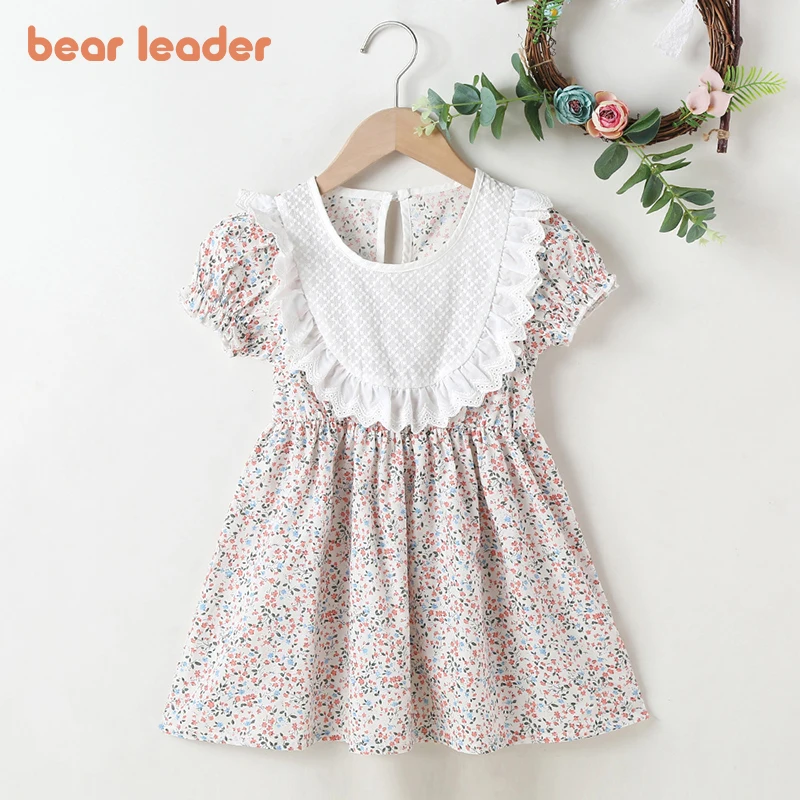 

Bear Leader Baby Girls Summer Dress New Fashion Kids Girl Floral Princess Party Costumes Chidlren Sweet Ruffles Vestidos 2-6Y