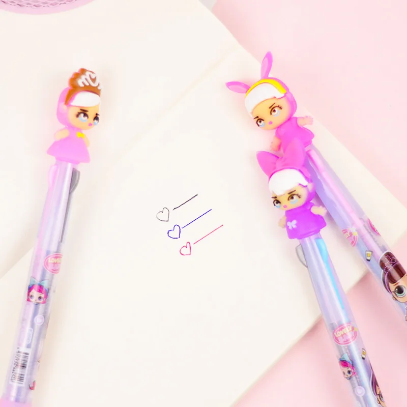 Шариковая ручка Kawaii 1 шт. 3 цвета шариковая для маленькой принцессы материал в