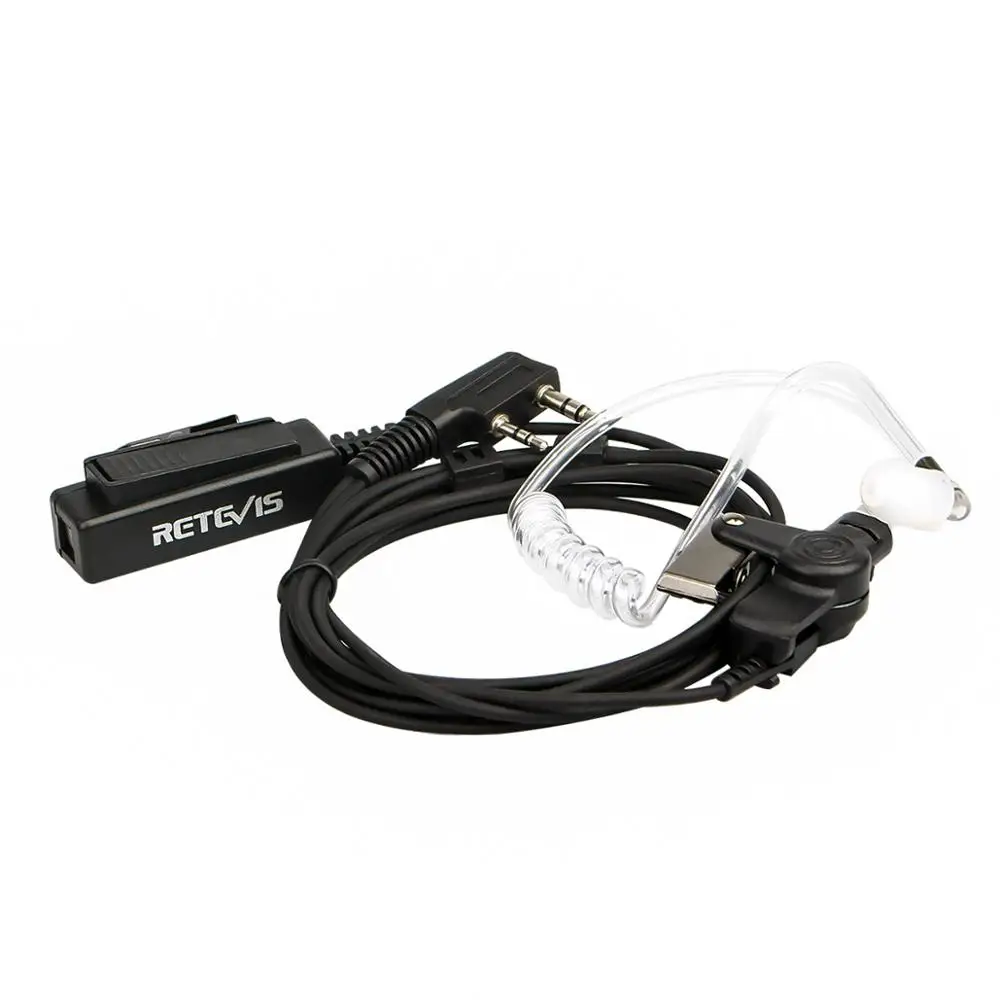 RETEVIS 2 PIN Скрытая Акустическая трубка наушник микрофон для KENWOOD радио QUANSHENG TYT BAOFENG