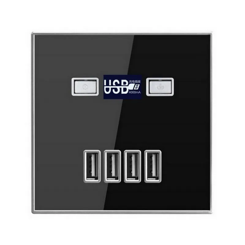 Быстрое зарядное устройство с 4 USB-портами настенная розетка