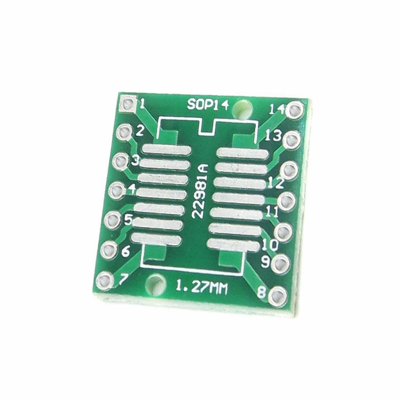 10 шт. SOP14 SSOP14 TSSOP14 к DIP14 Pinboard SMD для DIP адаптер 0 65 мм/1 27 мм до 2 54 Pin Шаг печатной платы