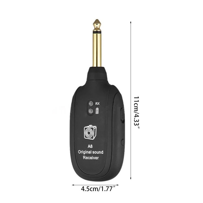 

Wireless Guitar Transmitter Receiver Rechargeable for Electric Guitar Bass Violin Accessories