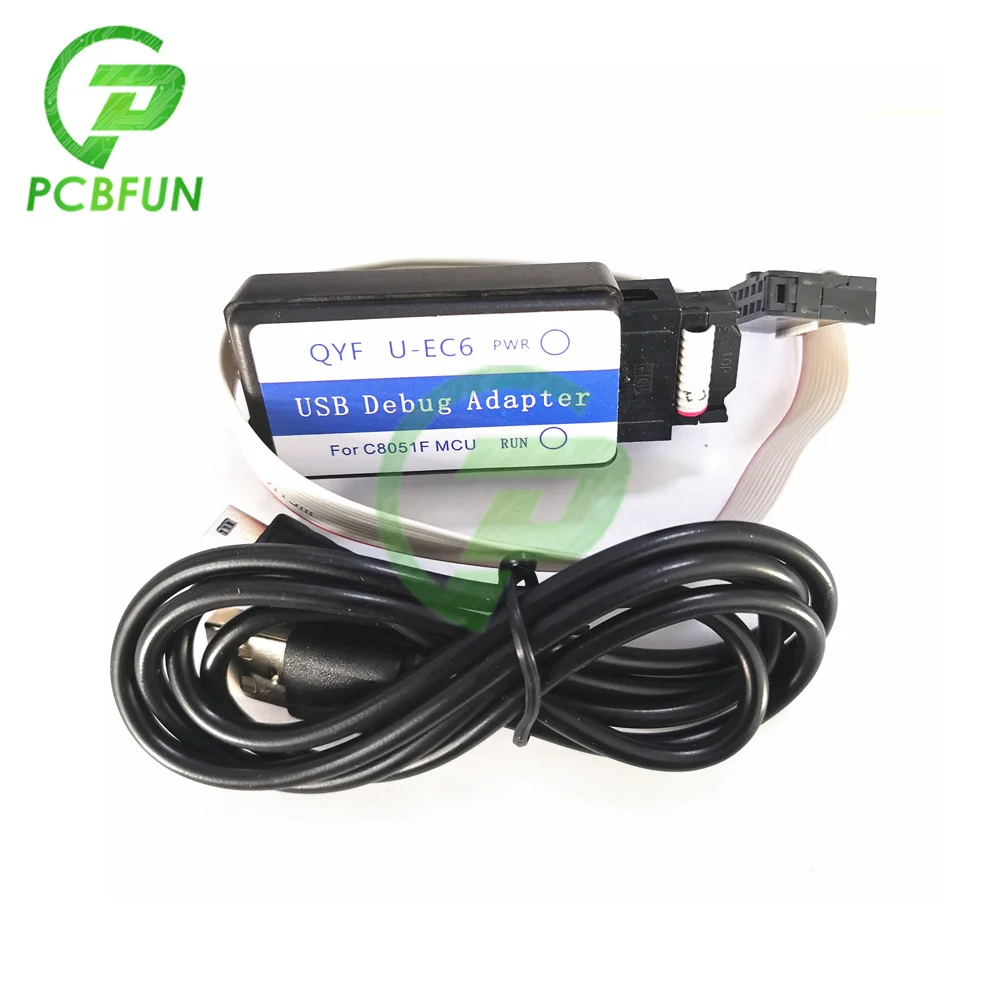 C8051F Эмулятор загрузчика программатор JTAG/C2 U-EC6/EC3 USB отладочный адаптер 3 V-5V C8051F00