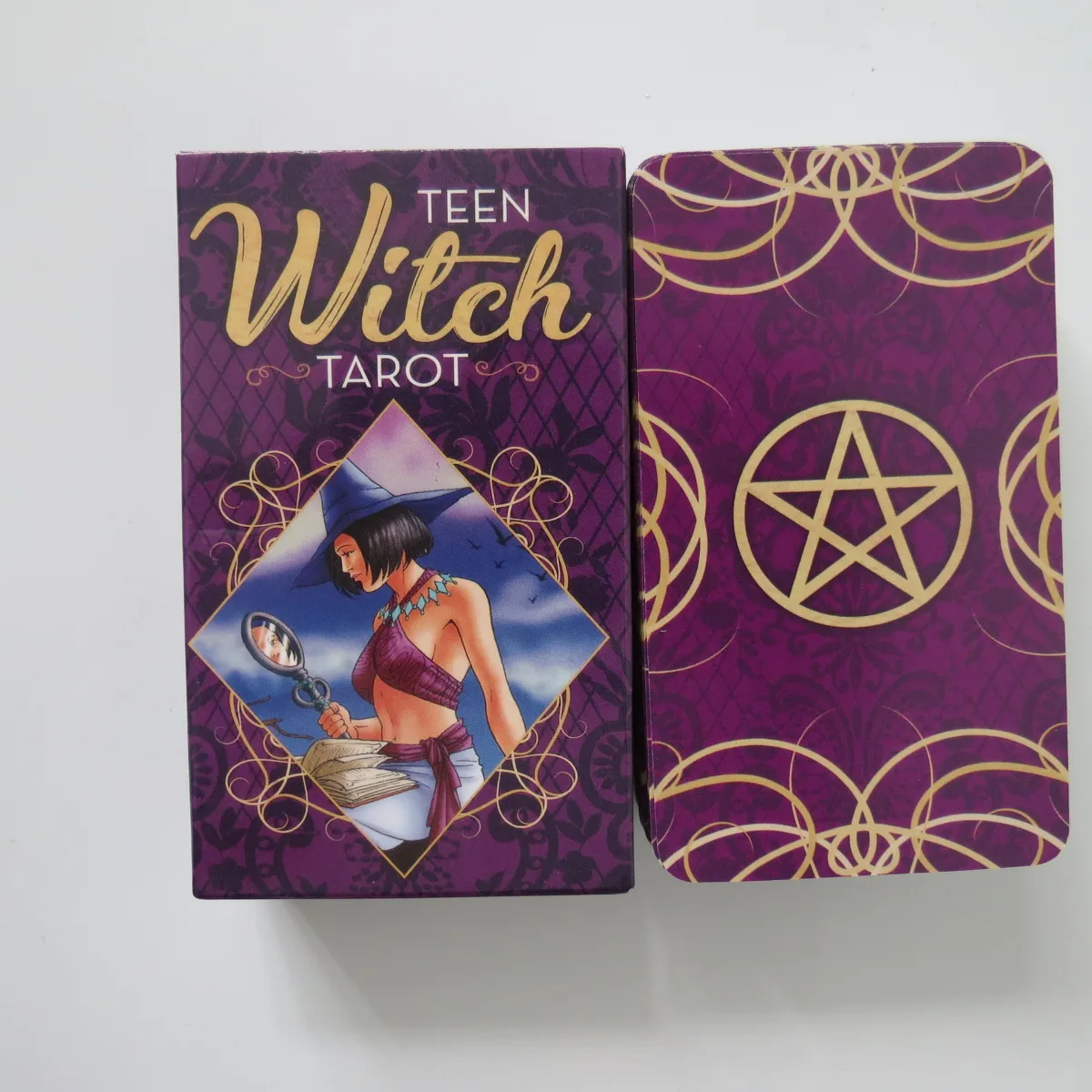 Cartas de oráculo de baraja de Tarot para mujeres y niñas, cartas de tarot de bruja misteriosa de adivinación para adolescentes, juego de cartas, juego de mesa, novedad