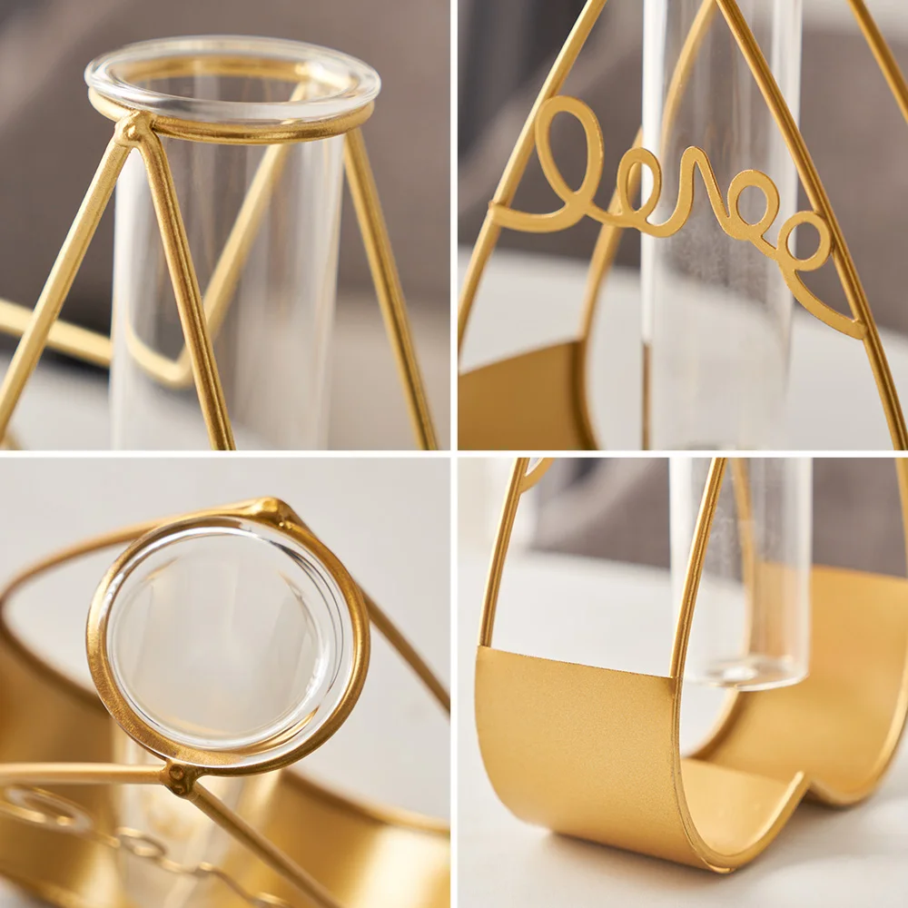 Скандинавский гидропонный растительный орнамент стеклянные пробирки ваза для