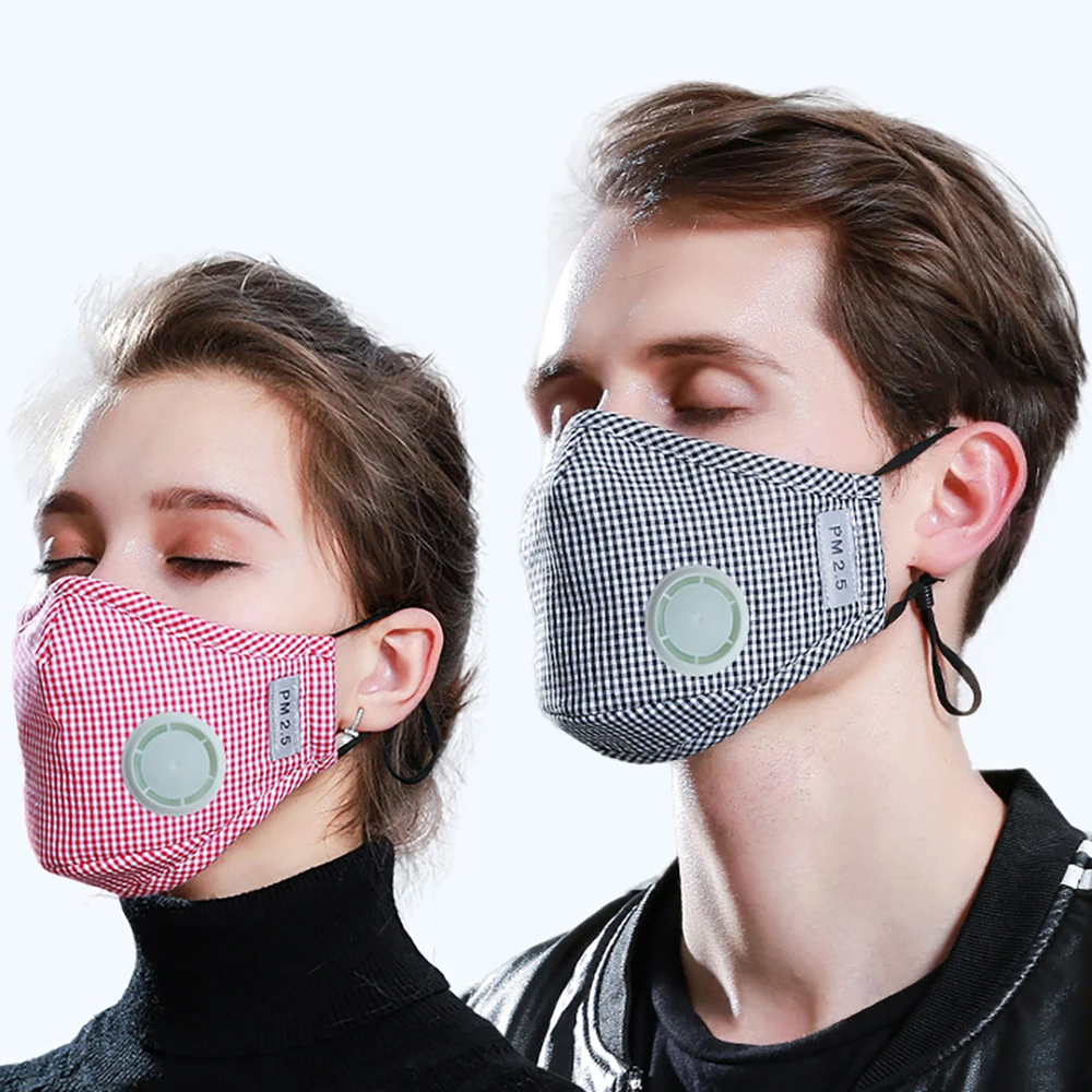 Моющийся многоразовый PM2.5 намордник пылезащитный респиратор защитная маска с дыхательным клапаном для активного отдыха велосипедная маска