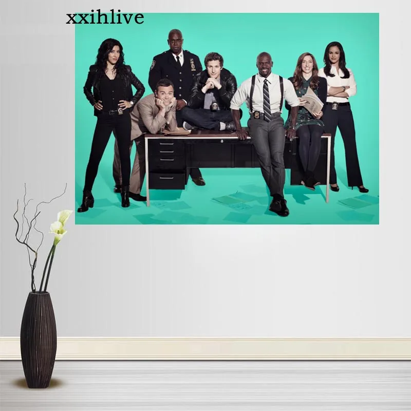 Оригинальная ТВ-серия Brooklyn девять-девять шелковых тканей Холщовый плакат