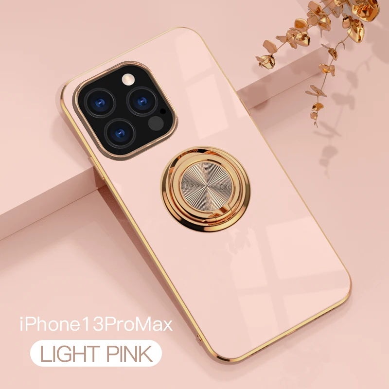 

Plating Phnom Penh Silicagel Ring Bracket Phone Case For Huawei Honor 20 30 10X Lite 20S 30S V30 50 V40 SE Nova 7 7i Pro Cover