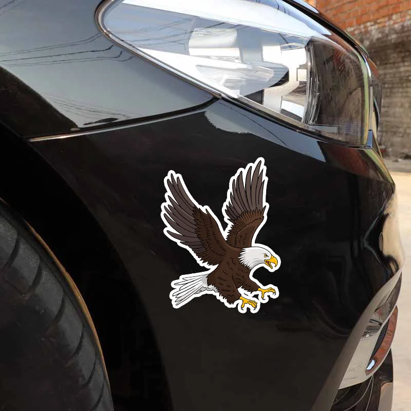 

Car Sticker Motorcycle Sticker Bald Eagle Striking The Sky PVC Waterproof Sun Protection Decal 12.7cm * 17.2cm