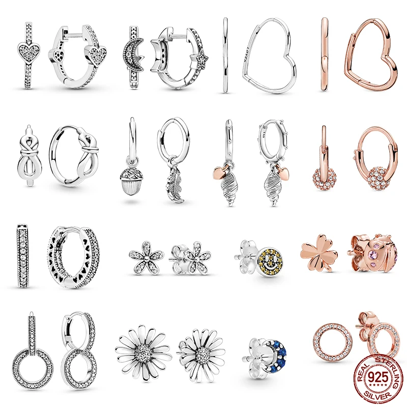 Горящая распродажа хит продаж женские серьги 925 стерлингового серебра любящее