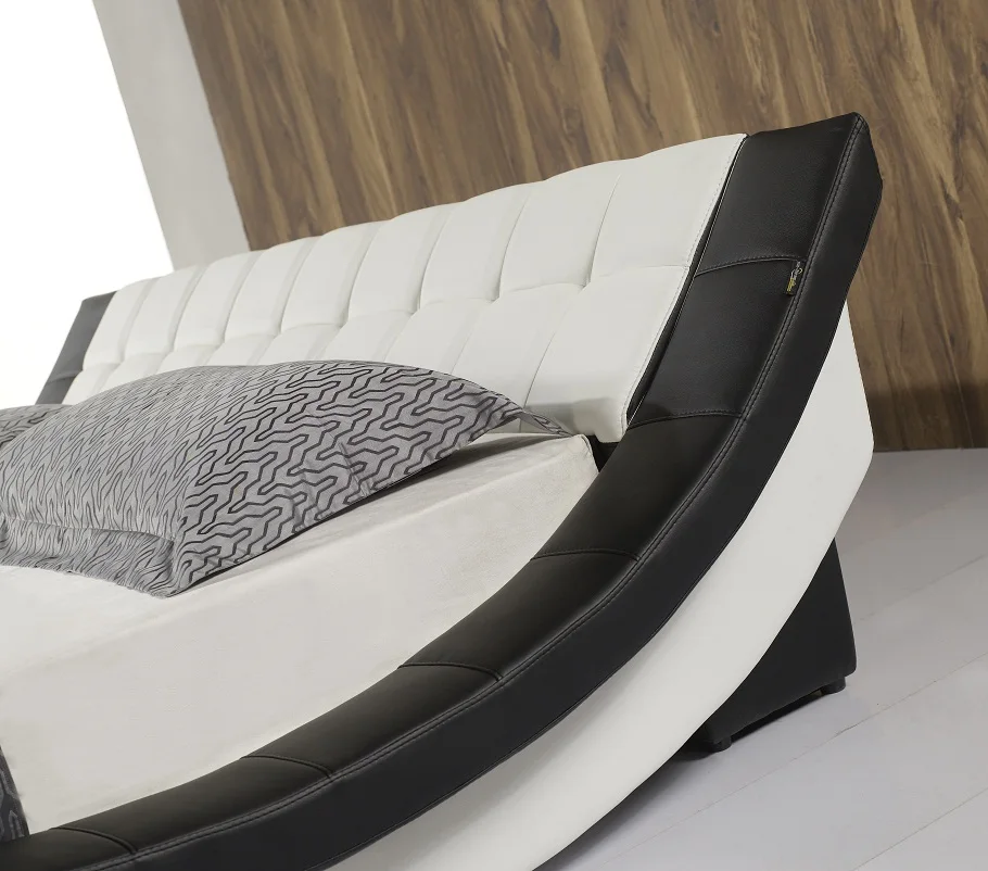 Натуральная кожа многофункциональная кровать каркас современный скандинавский