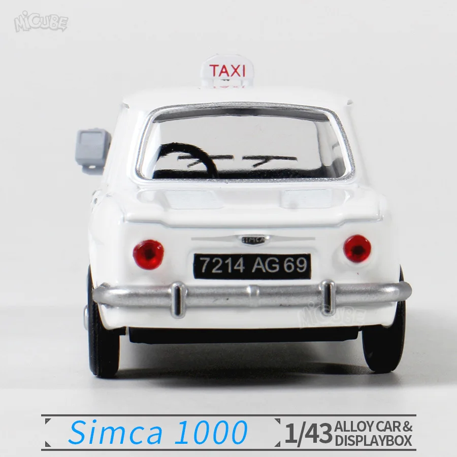 

Simca1000 Alloy Car1:43 Model Marseille 1962 1/43 Die Cast Metal Car Display Box Metal Vehicle Hight Simulation Toy Diecast