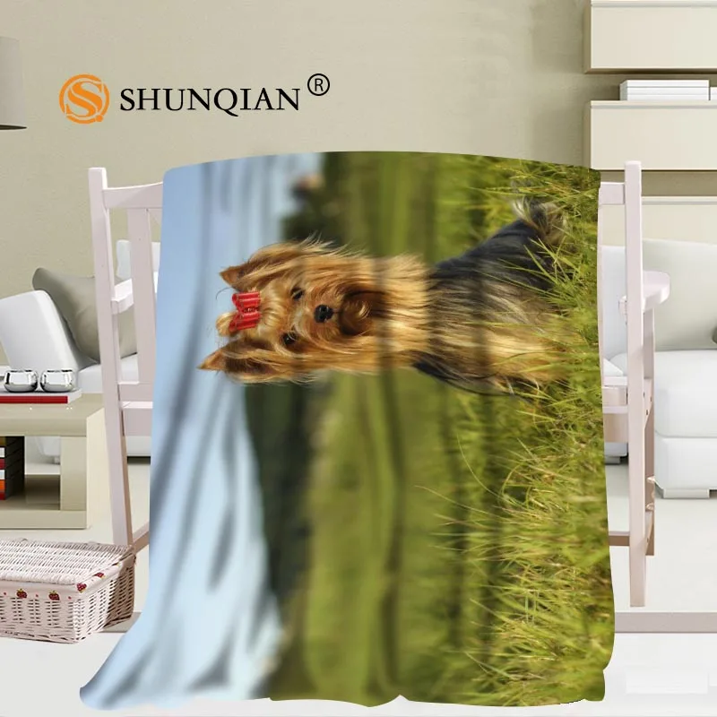 Online Coperte Su Ordinazione Di Grande Formato Yorkshire Terrier Per I Letti Falafel Coperta Calda Del Sofà Di Sonno Di Inverno 56x80inch 50X60inch 40X50inch