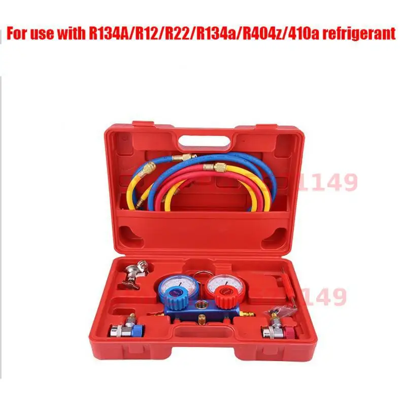 Система кондиционирования воздуха манометр Шланг Набор Для R134A R22 хладагента