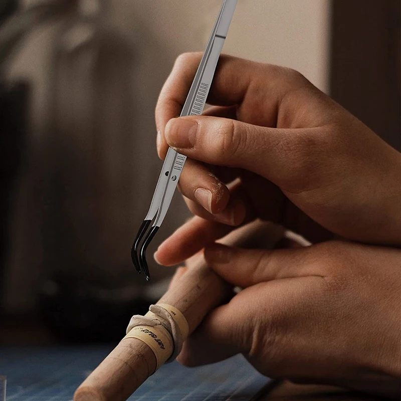 Набор пинцетов с резиновыми наконечниками 12/15 см | Инструменты