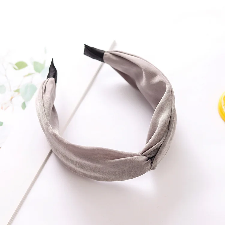 Headband For Women Solid Color Cloth Fabric Knotted Turban Hairband Headwear Girl Head Band Hair Accessories Hoop |