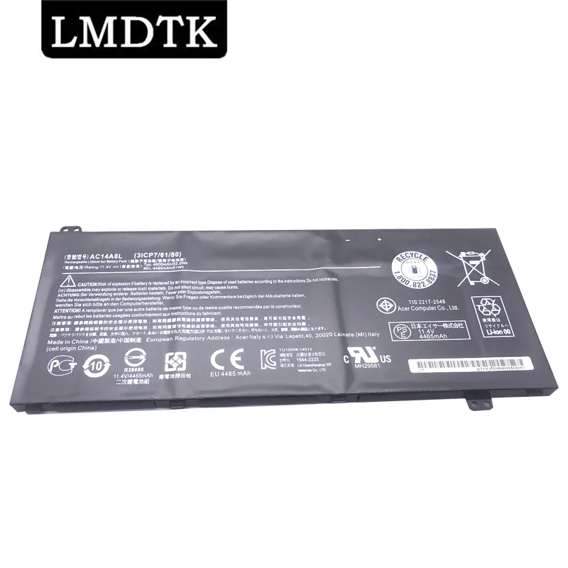 LMDTK Новый AC14A8L Аккумулятор для ноутбука Acer Aspire VN7-571 571G 591 591G 791G MS2391 KT.0030G.001 11,4 V 4605mAh