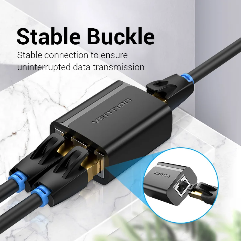 Сплиттер RJ45 Vention разветвитель 1 2 сетевой адаптер Женский Сетевой удлинитель