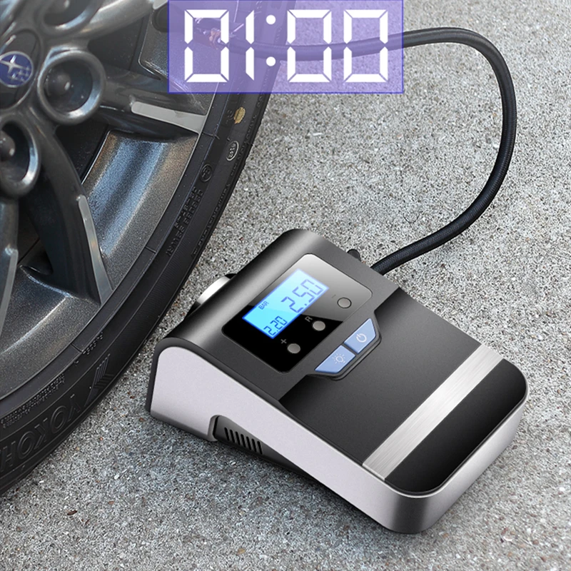 

Portable Car Air Compressor Digital Tire Tyre Inflator Pump 12V with Big Light Bright Flashing Digital Pressure Gauge 150Psi