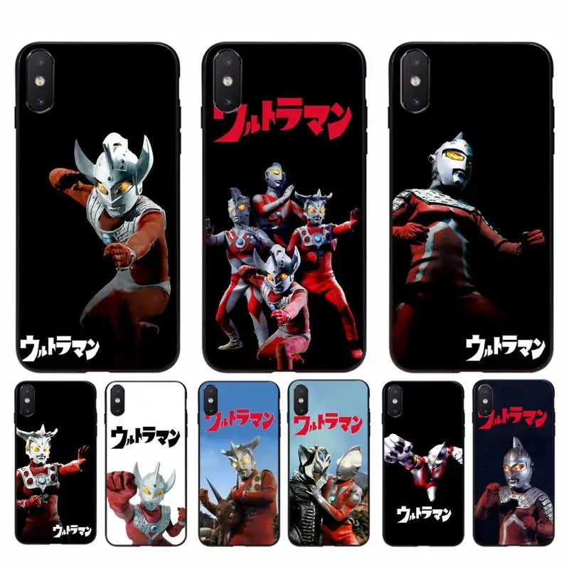 

YNDFCNB Anime ultraman black Phone Case Hull for iphone 11 12 mini Pro Max X XS MAX 6 6s 7 8 plus 5 5S 5SE XR SE2020