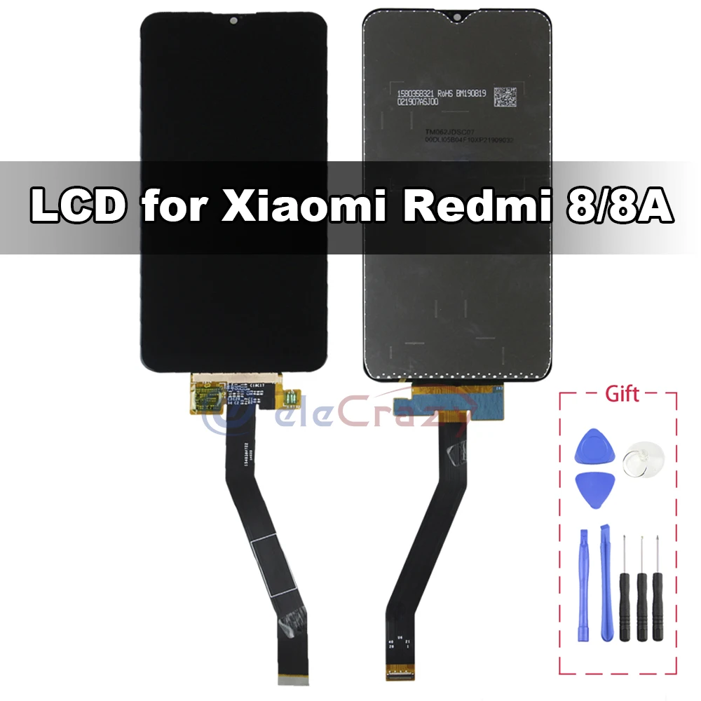 100% протестированный сенсорный ЖК дисплей в сборе с рамкой для Xiaomi Redmi 8 8A