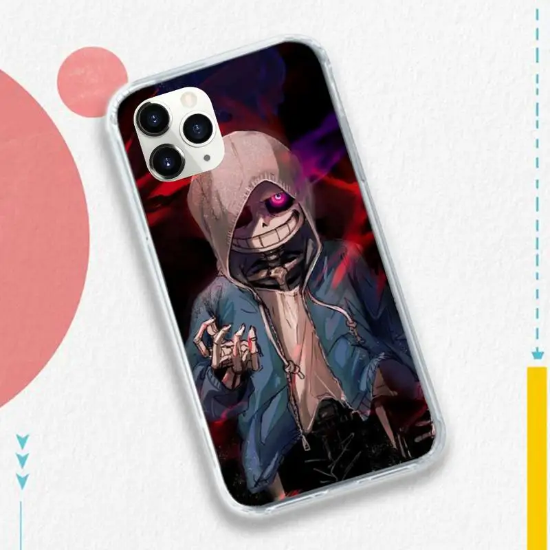 

game Undertale Sans Cute skull Phone Case for iPhone 11 12 pro XS MAX 8 7 6 6S Plus X 5S SE 2020 XR
