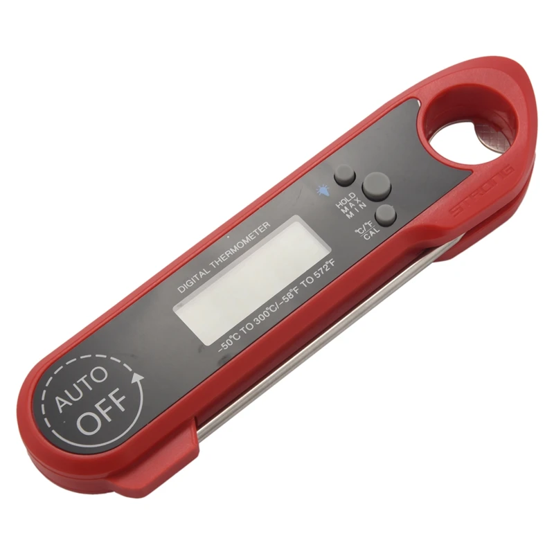 

Waterproof Digital Instant Read Meat Thermometer Chef Ultra Fast Meat Thermometer - BBQ Grilling Frying Fish Turkeys Baking Milk