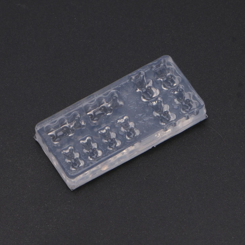 Милый медведь для нейл арта силиконовый мини липкий форма шаблон литья смолы