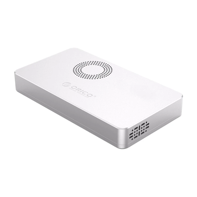 594a orico m2 mobile hard disk enclosure m 2 nvme to type c self cooling solid state ssd hdd box with built in fan 900mbs free global shipping