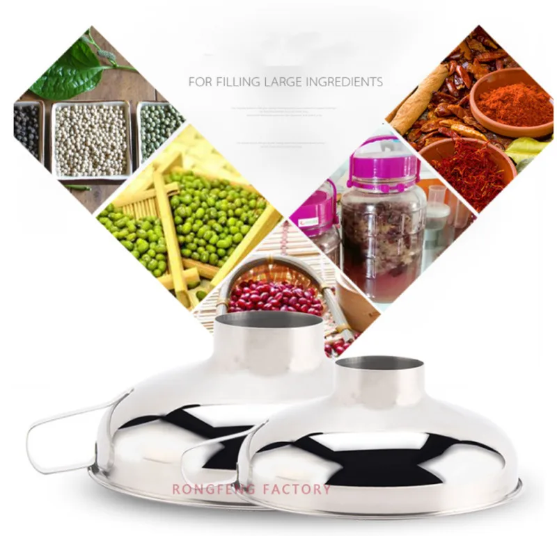 Банка для консервирования с широким горлышком из нержавеющей стали воронка