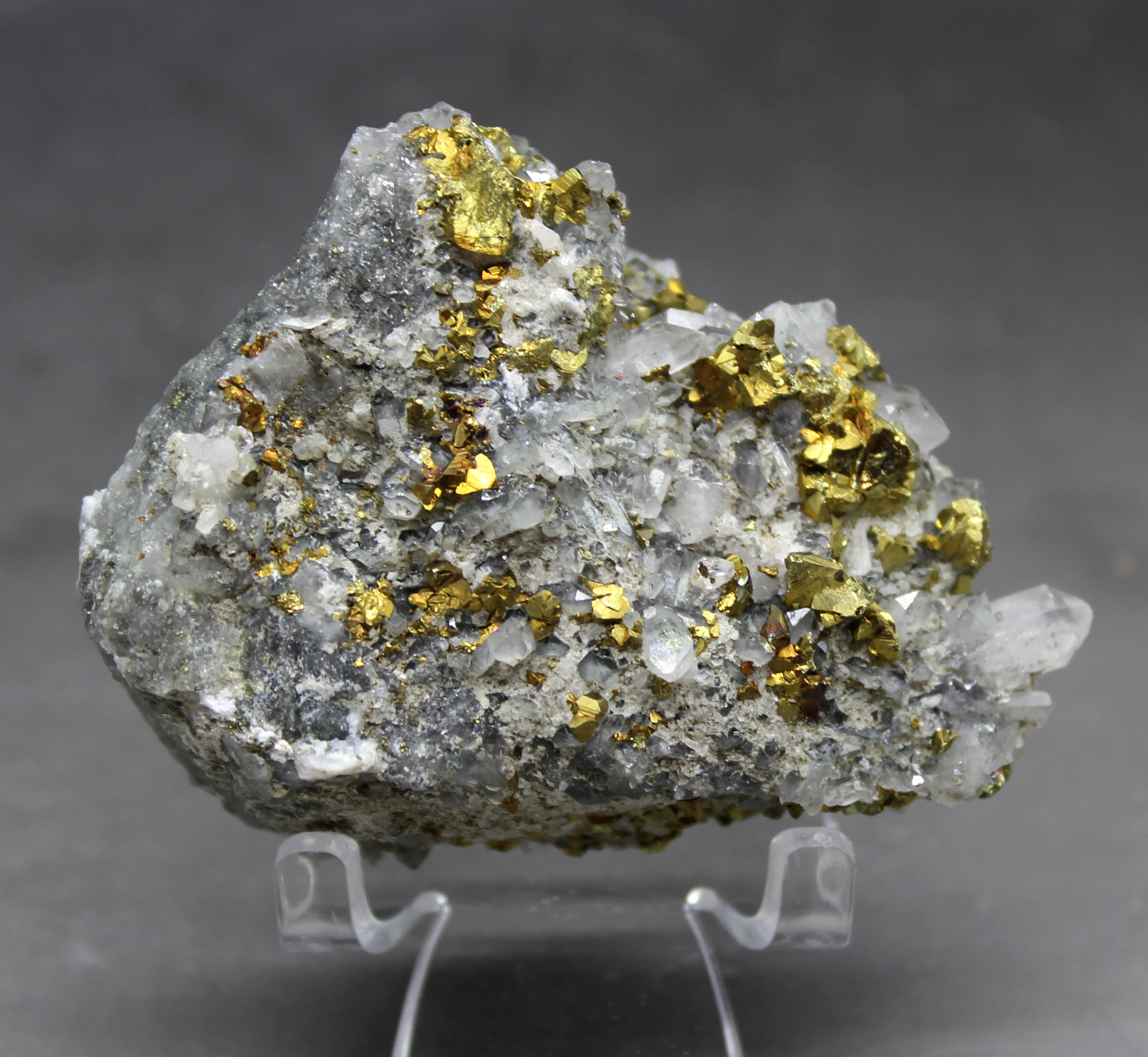 159 г натуральный Блестящий chalcopyrite и кристаллический симбиотический минеральный